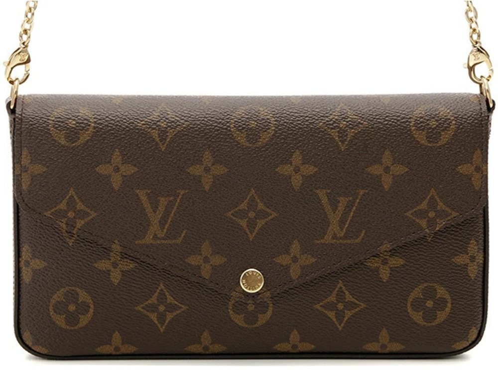 LOUIS VUITTON Bag Shoulder Pochette Felicie Monogram Fuschia Pink